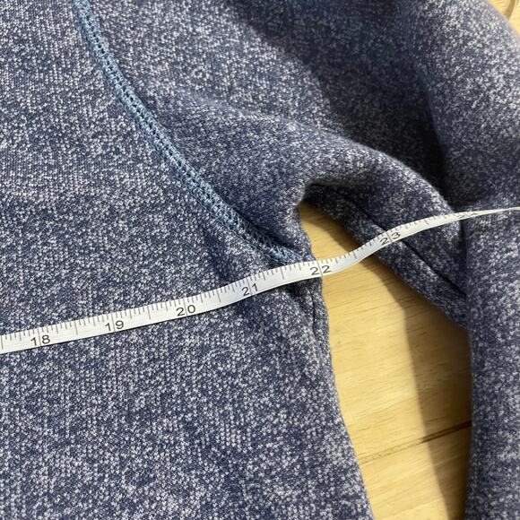 Izod Saltwater quarter zip half zip pullover knit sweater men's Medium blue gray - Picture 12 of 16